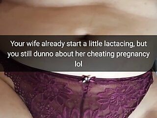 Din otrogen fru blir gravid och börjar amma, men inte från dig