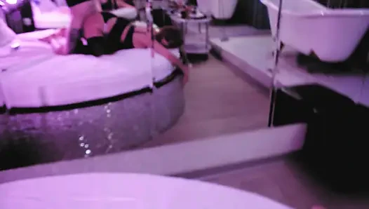 Georgeous göttin Eva Latex tief lutschen, fick gonzo MILF fetisch leder großer schwanz