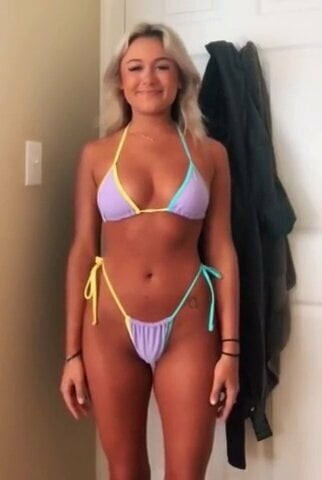 Leave A Sticky Tribute All Over Ani Hayes' Sexy Bikini Body