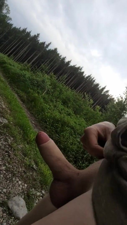 Teen does nude hike with rubber boots | Clip 1