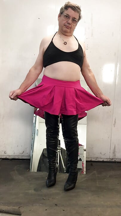 Short Skirt and Thigh-highs!