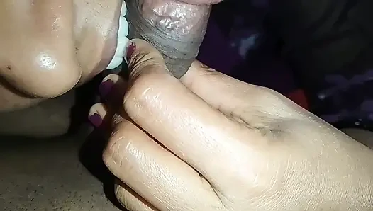 Mallu girl sucks her husband's penis