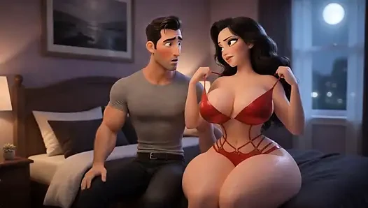 От пухлой и игнорируется до фигуристого члена соблазняет член -Ep5 Жена встречает незнакомцев в ночном клубе и игнорирует мужа.