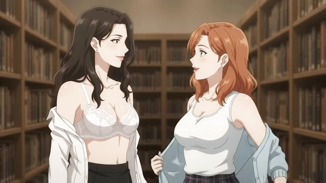 Two lesbian girls studying in liberty turn into intimate situation