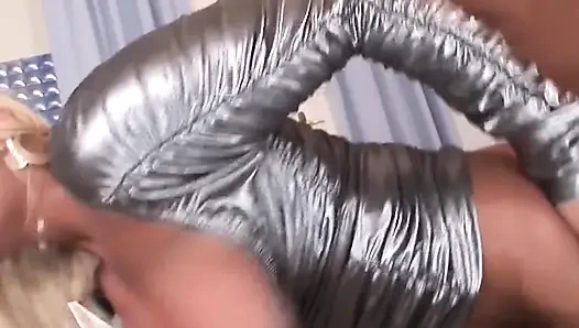 Busty Blonde MILF Gapes Dripping Pussy After Intense Fucking