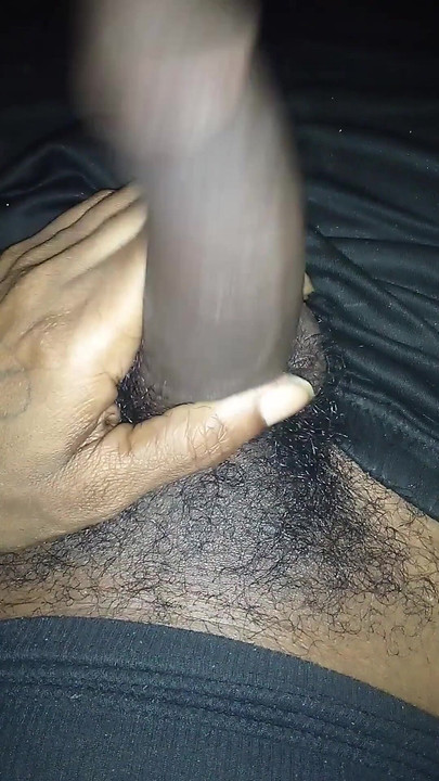 Jaw-dropping moment from "Jerking that big ass black fucking dick"