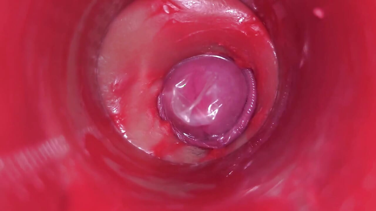 Camera Inside Pussy - Powerfull Cum in Pussy! Best Internal Asmr