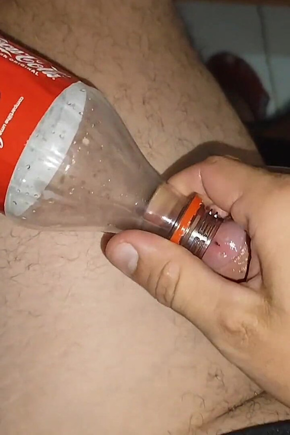 Boy Gets His Dick Stuck in a Coca-cola Bottle