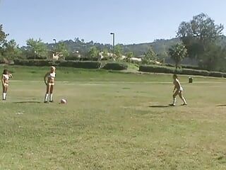 Hot Athletic Chicks Cool off in the Pool Before Licking Each Others Cunts