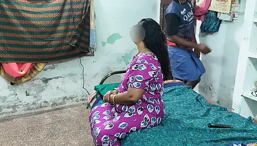 stepmother told me to go behind her and turn off the fan. I went behind her, hugged her, and licked her pussy with my tongue..