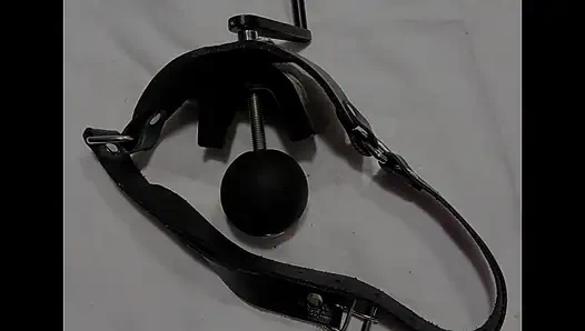 Slave Filo and the adjustable ball gag