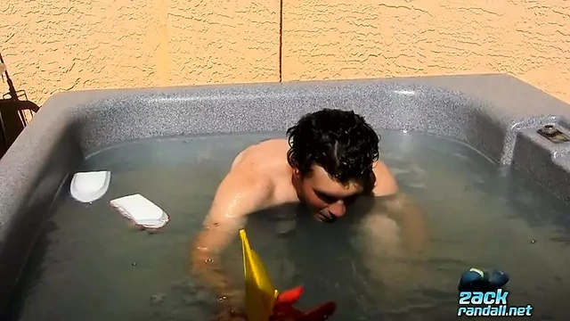 Handsome straight dude Brady Mississippi wanks his cock solo