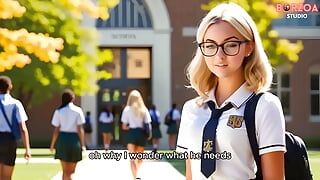 Dominant Teacher Approved Teen Sexy Blonde College Fee, but He Wants Something Back (zara - Part 1) - 3Dhentai