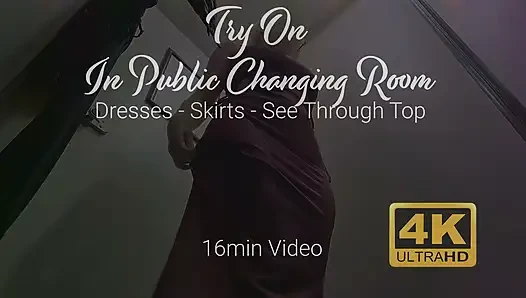 Try On - dresses outdoor locker room