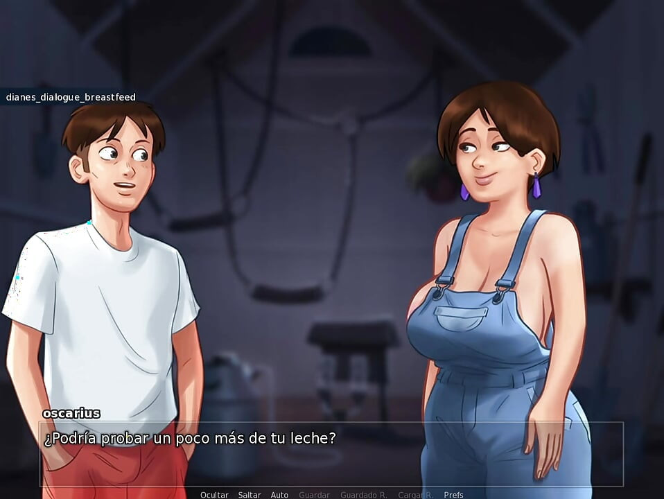 Aunt-in-law at Family Dinner Ends Up Tempting Landlady's Stepson - Summertime Saga