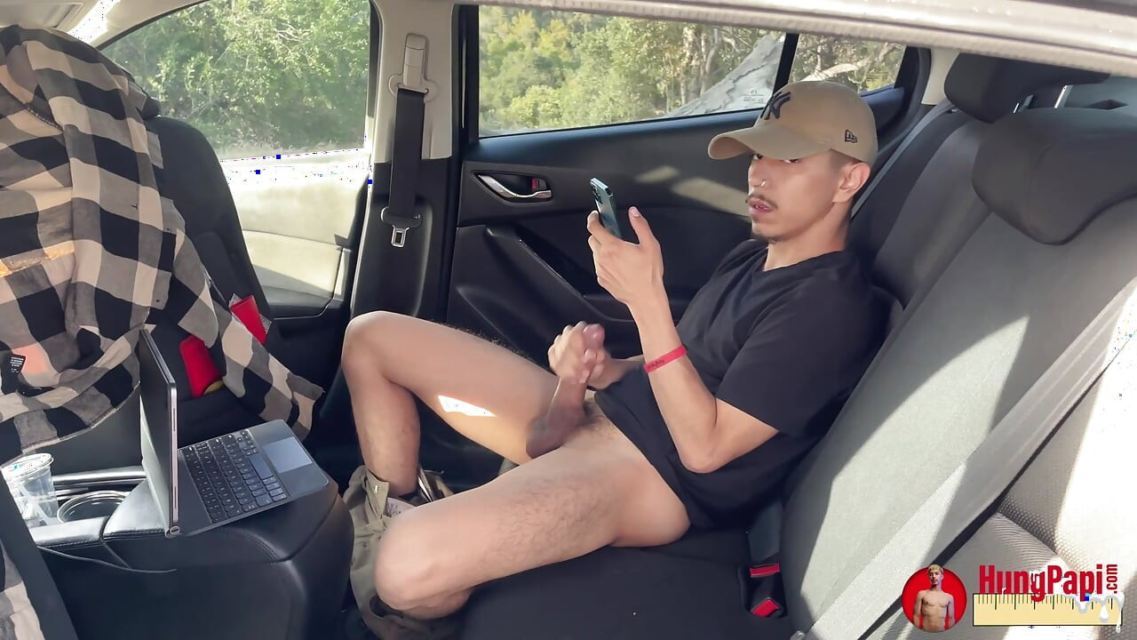 Skinny Big Dick Uncut Twink Public Sex Caught Big Load!