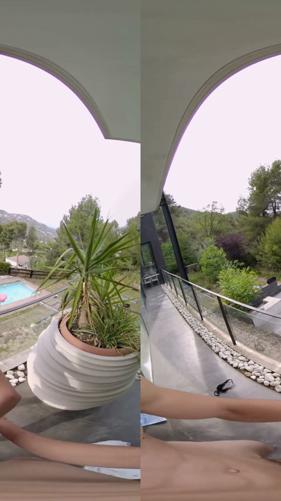 Our First Time Fucking on a Balcony - Virtual Real Porn | Clip 2
