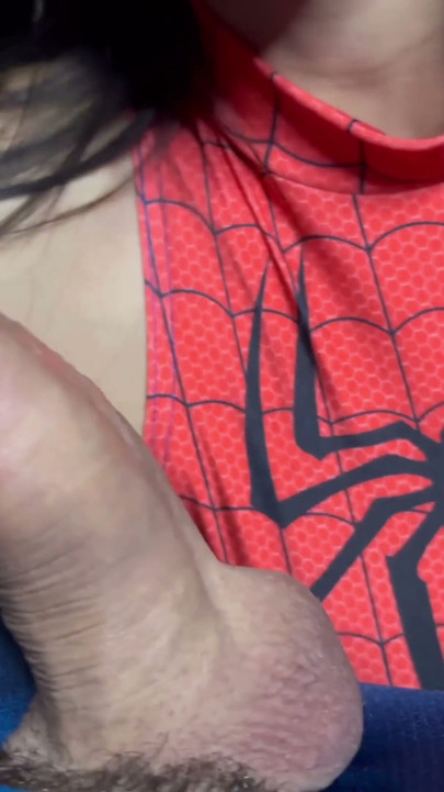 Spider-man Fucks Spider-girl Hard & Shoots His Web All Over Her Face