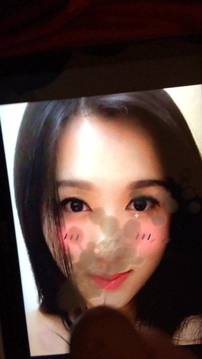 Cute Asian cum on face