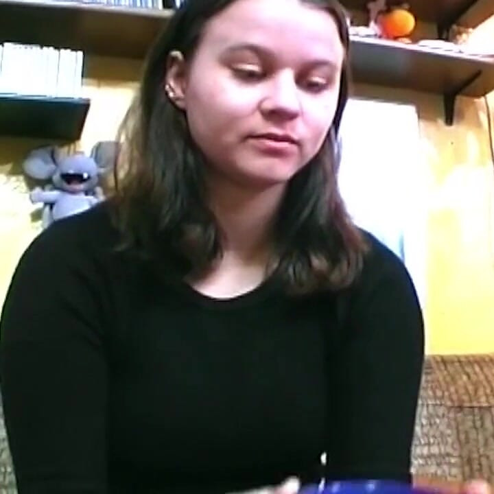 Brunette Amateur Sucks Cock and Toys Herself