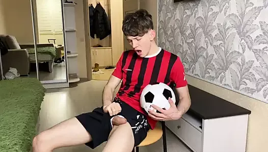 Amazing Strong ORGASM, after Hard Football Training FIFA