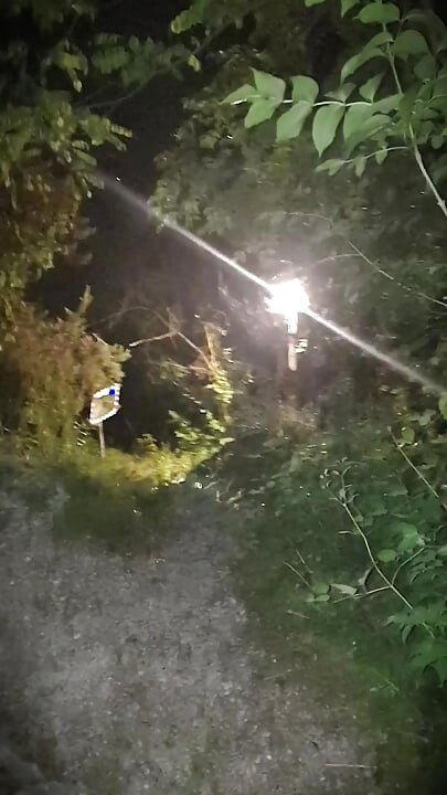 I walk Naked in the middle of the Night on a Public road, Jerking off my CocK