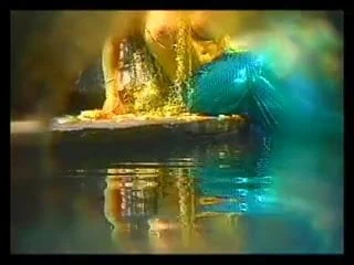 Busty mermaid masturbates alone