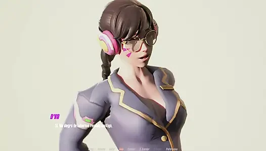 Overwatch XXX - Overwatch's Sex Addict D.va - D.va Route