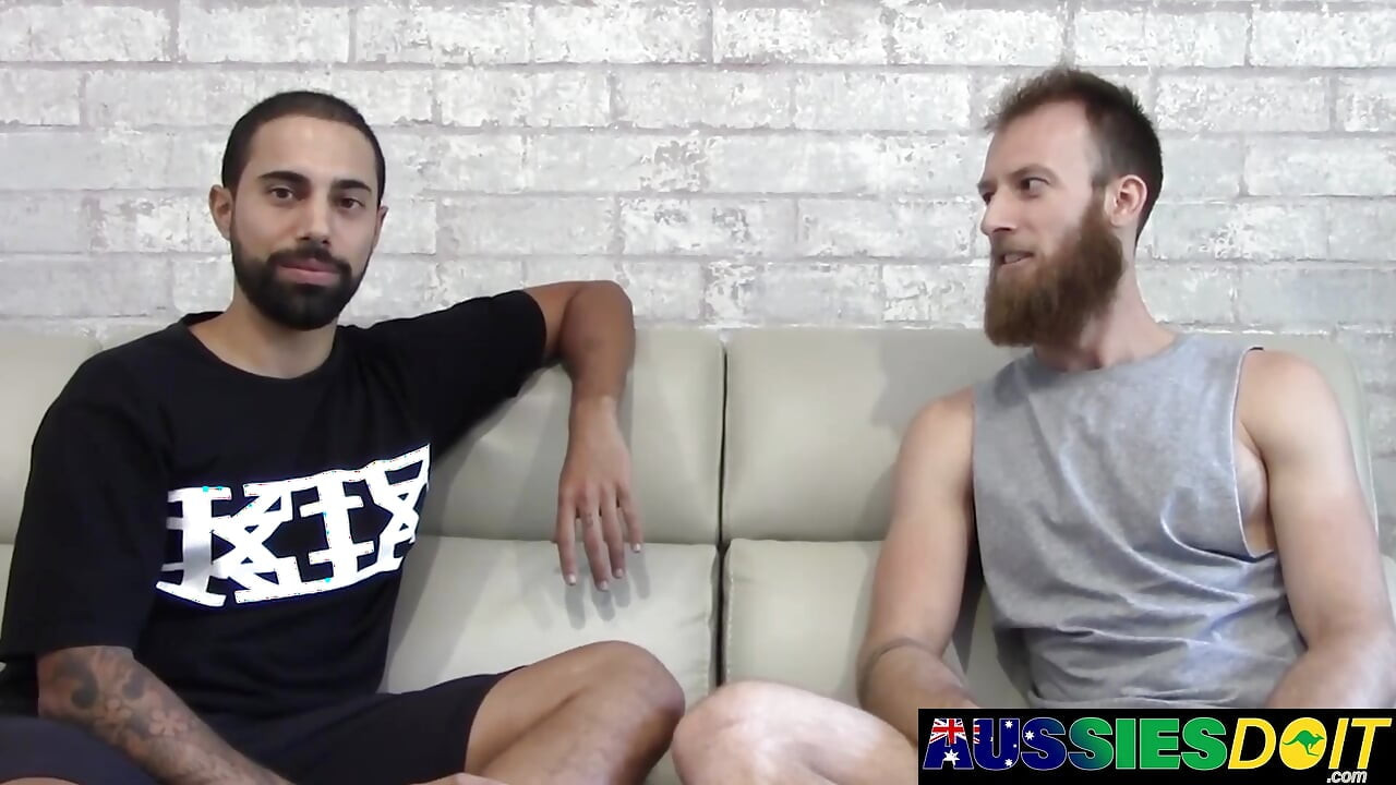 Bearded Top Tyla Dominates Lucas Narrow Aussie Asshole Raw
