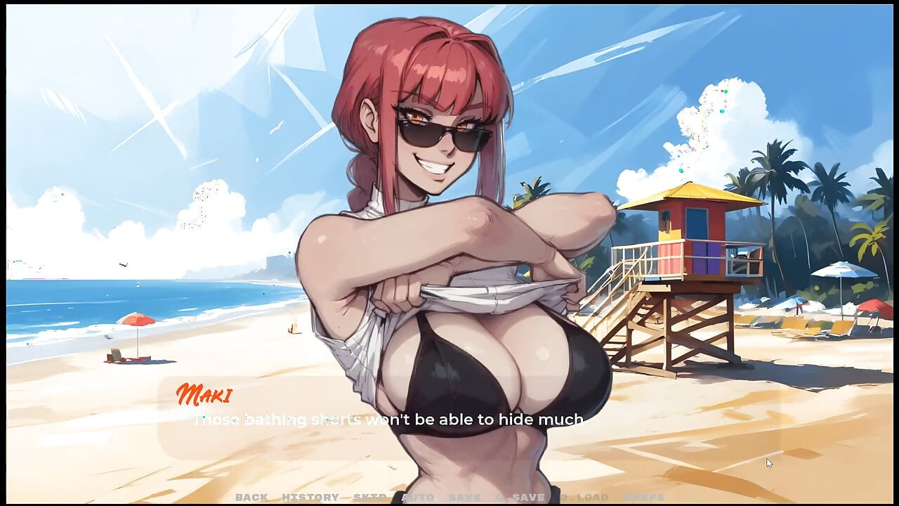 My New Girlfriend  Taboo Hentai Game  Ep.24 Day at the Beach with My Two Hot Step Sisters!