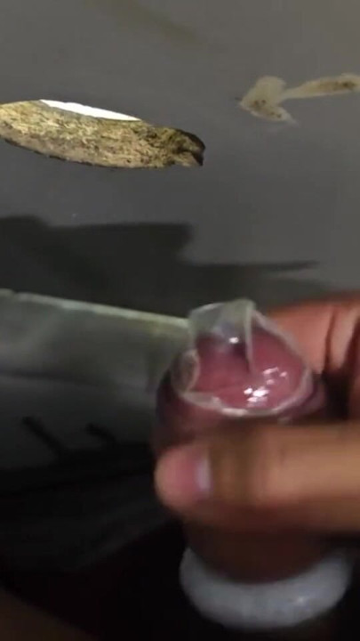 Gloryhole found by accident and cum in condom | Clip 1