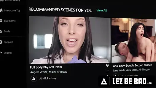 LEZ BE BAD - Painter MILF Little Puck Destroys Her Nude Models With ANAL FISTING & Huge Sex Toys