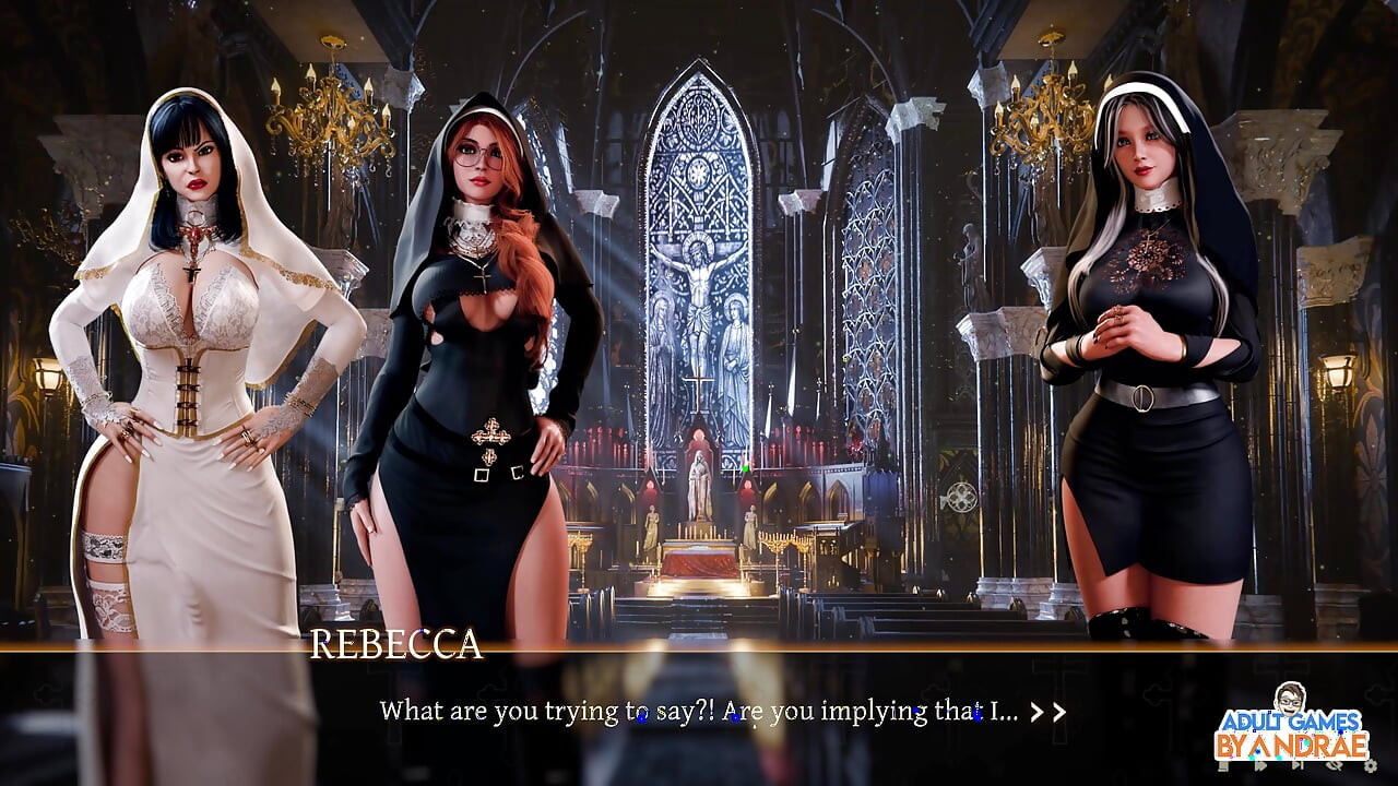 Sisters in Sin Gameplay Part 12 - Lust Performs the Sexual Ritual with Esther in the Library