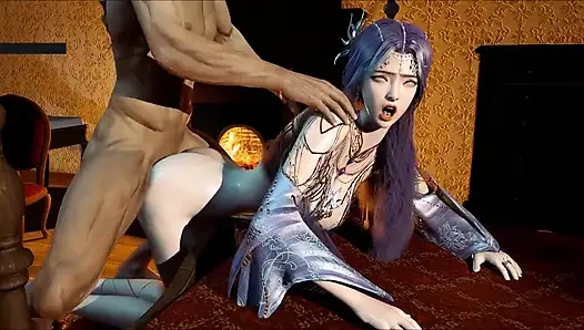Animasyonlu tanrıça sonsuz arzu kraliçesi - 3 boyutlu animasyon hentai