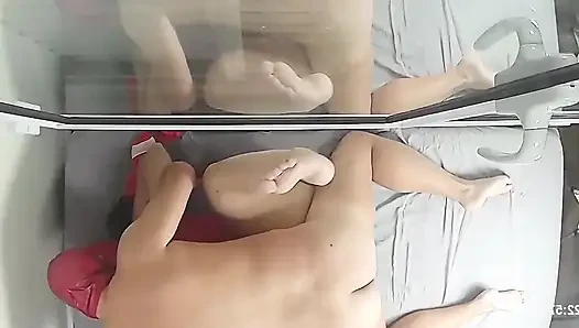 Husband Films Naughty Wife Sucking Her Nipples, Jerking off to Her Cucko...