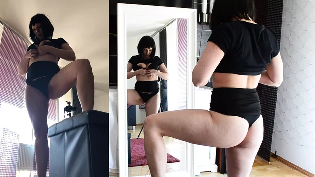 Yvee Masterbate Standing 2