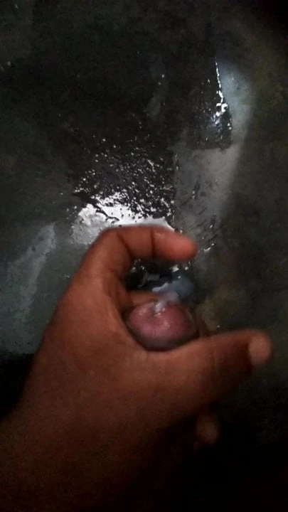 Sexy mastrubation in bathroom