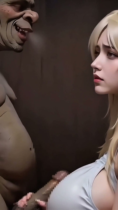 4k - The sexual encounter between the Windwalker, the elf girl and the ugly green goblin, the perfect oral sex, | Clip 1