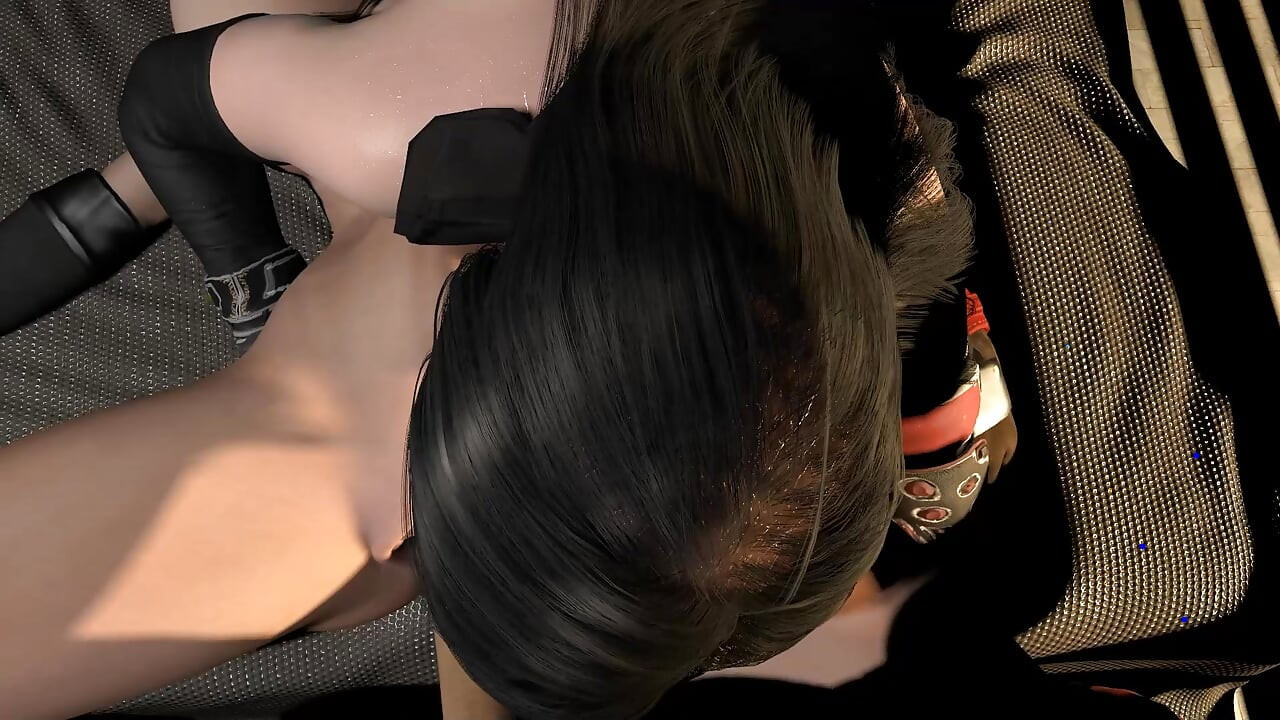 Cloud In a Deepthroat Threesome Tifa and Jessie - Final Fantasy