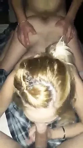 Threesame with blonde wife  partouza ksanthia fili mas