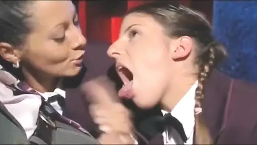 Gorgeous Italian girls in action!