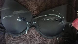 Dirty old perverts huge load on my girlfriends bra