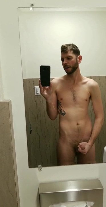 Bathroom jack off