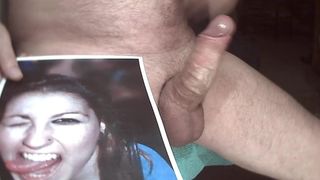Tribute for morelore - facial cumshot on her tongue
