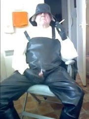 Black and white rubber.