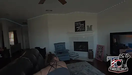 Thomas & Katie Fuck Around the House Bend Me Over the Couch!