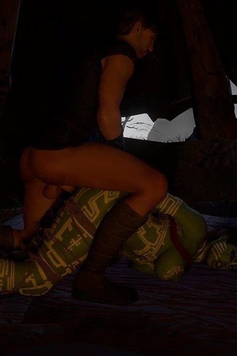 Pounding a Tribal Orc Woman Only to Cum on Her Tits