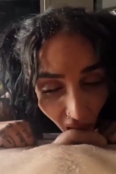 Tattooed Busty MILF Swallows Thick Morning Load Eagerly
