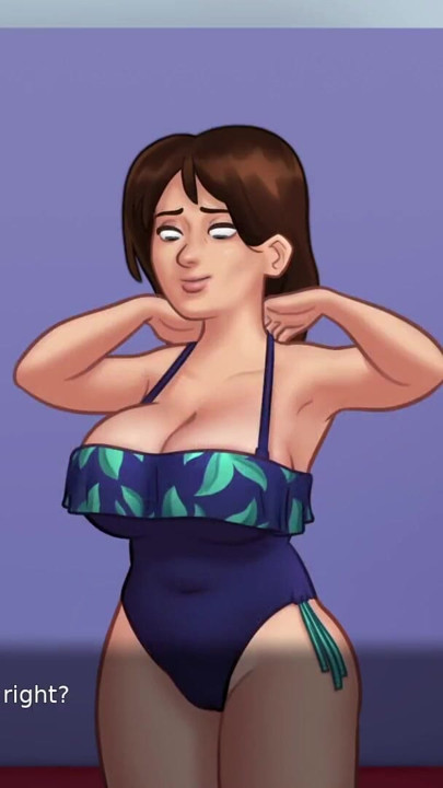 Stepson helps her stepmom in buying clothes (Summertime Saga) | Clip 1