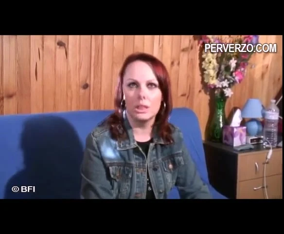 Redhead MILF takes white cock in asshole